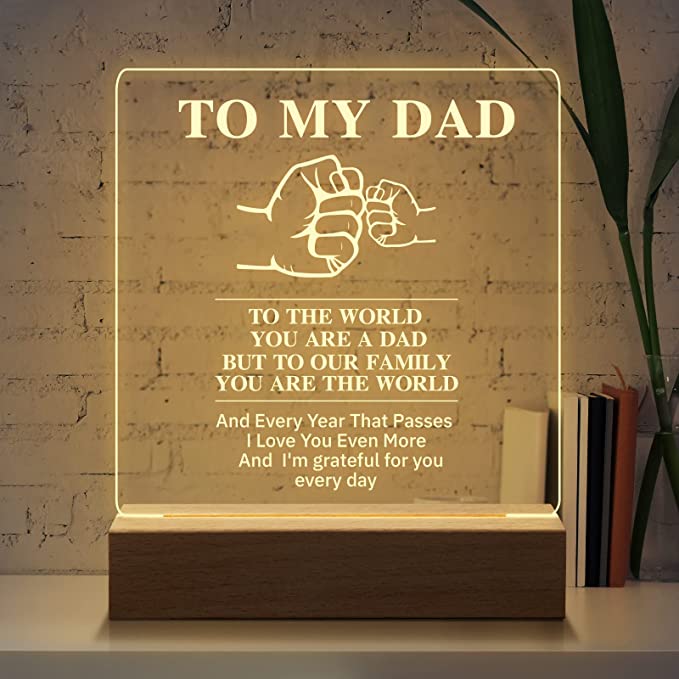 14 Fathers Day Guft Amazon Funil Engraved Night Light