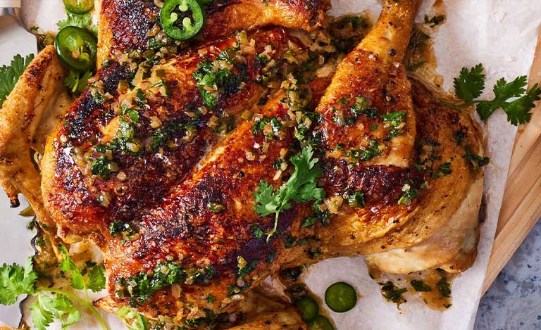 7 fathers day recipes Grilled Brick Chicken