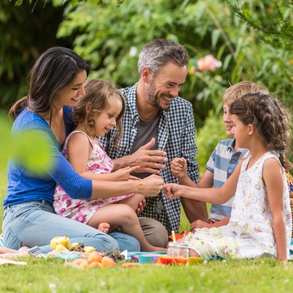 Enjoying a Park Picnic