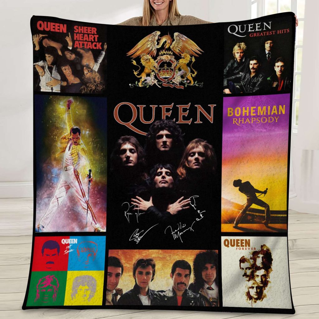 HB1103067 Queen Music Band Quilt Blanket