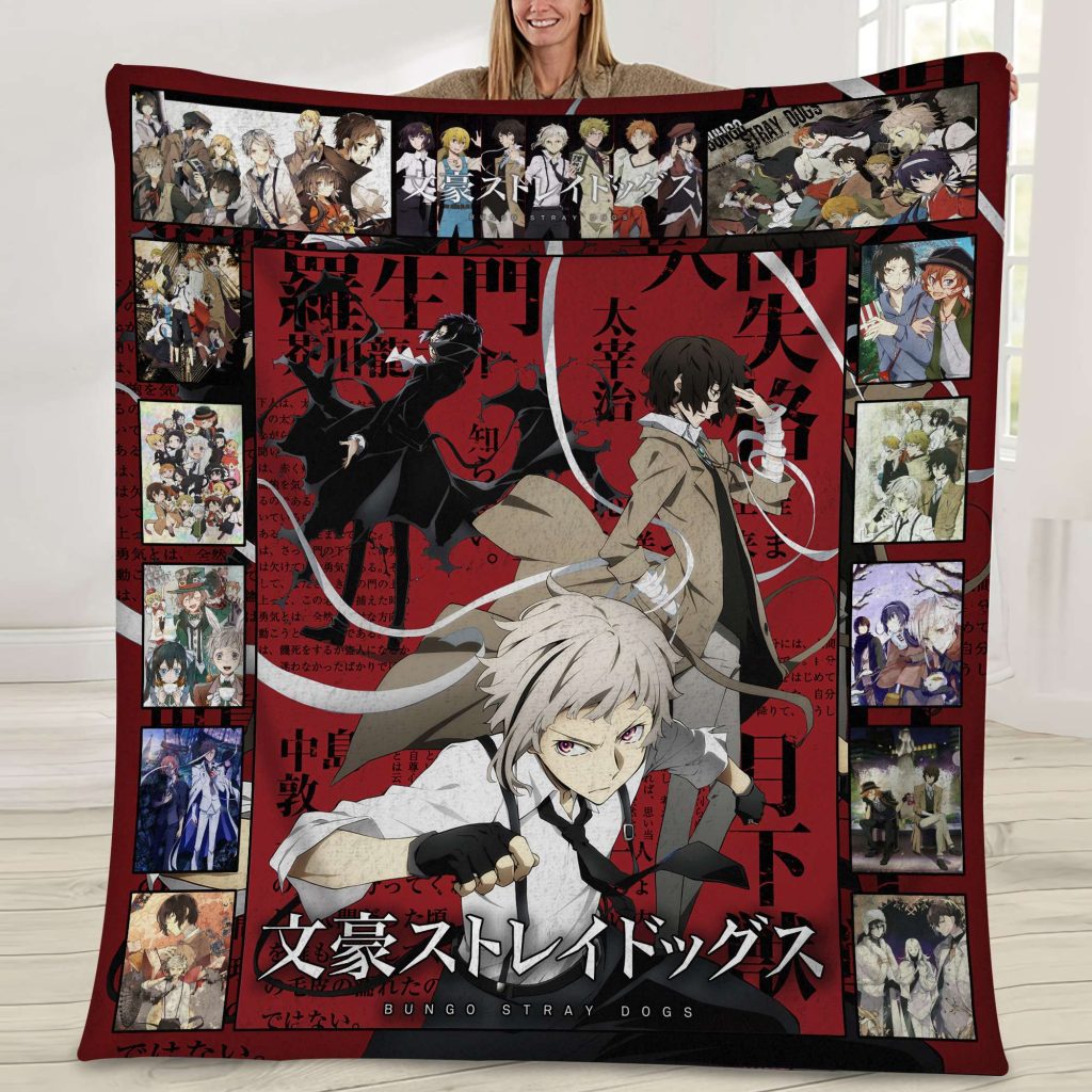 Inuyasha Anime Allover Chibi Character Soft Plush Fleece Throw Blanket 45