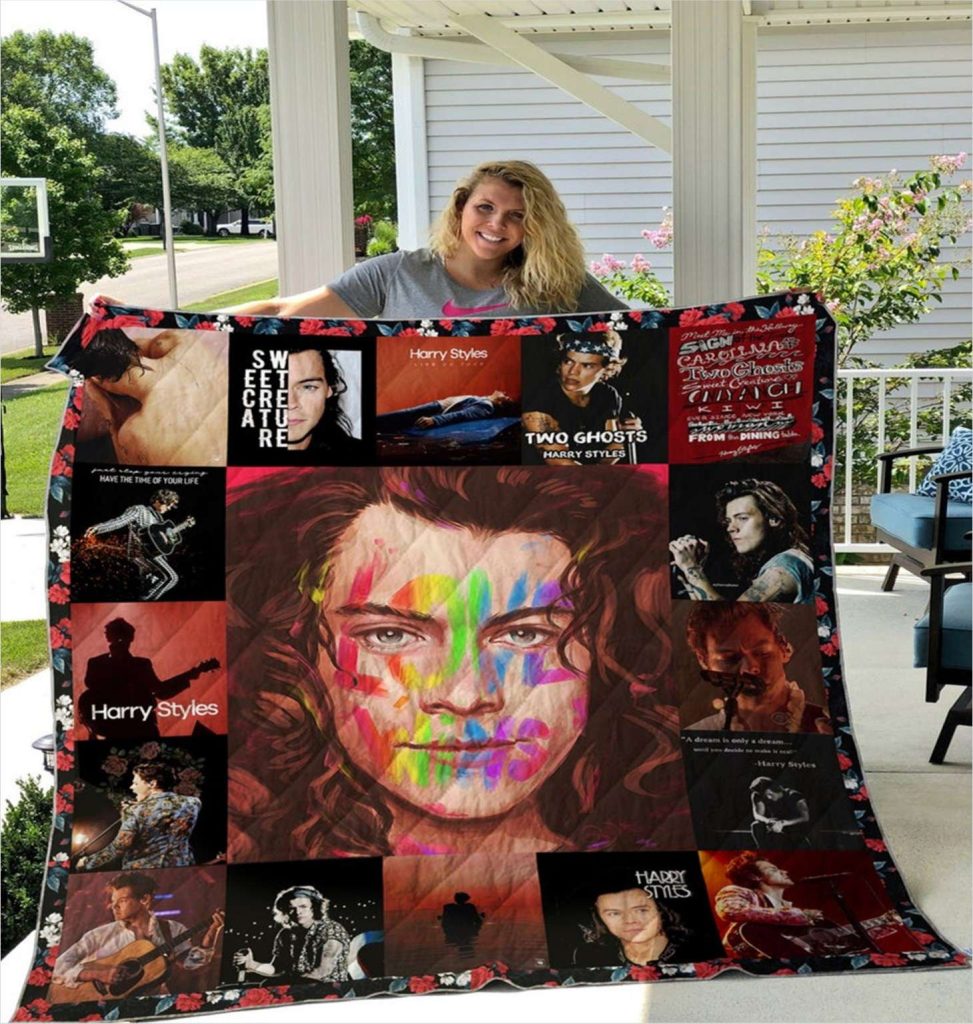 LMKB175023 Harry Styles Love Wins Fine Line One Direction Music Fan Quilt Blanket