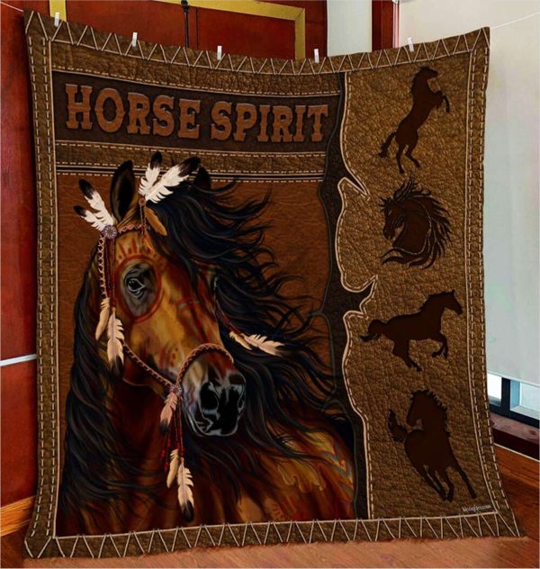 Horse Spirit Horse Spirit Lover Horse Quilt Blanket