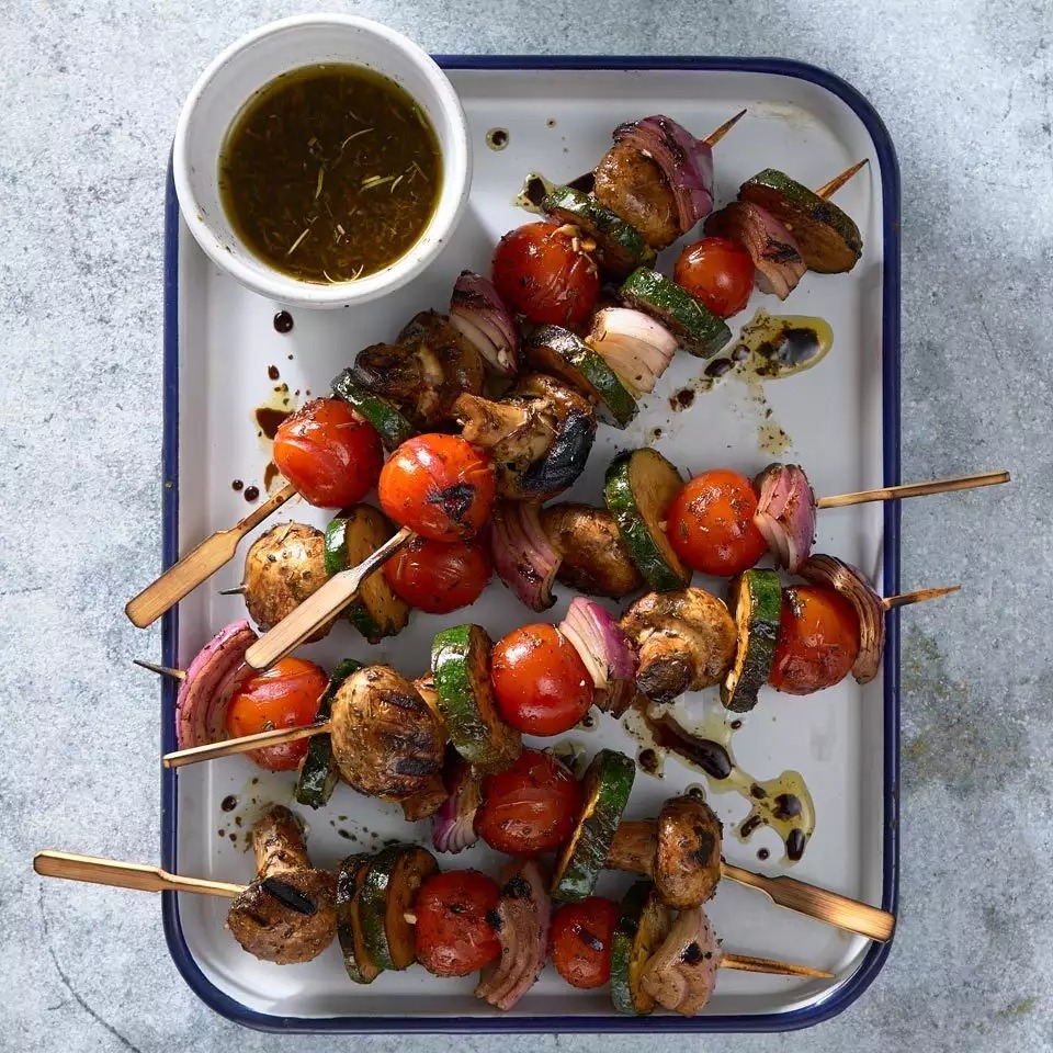 MARINATED GRILLED VEGETABLE KEBABS