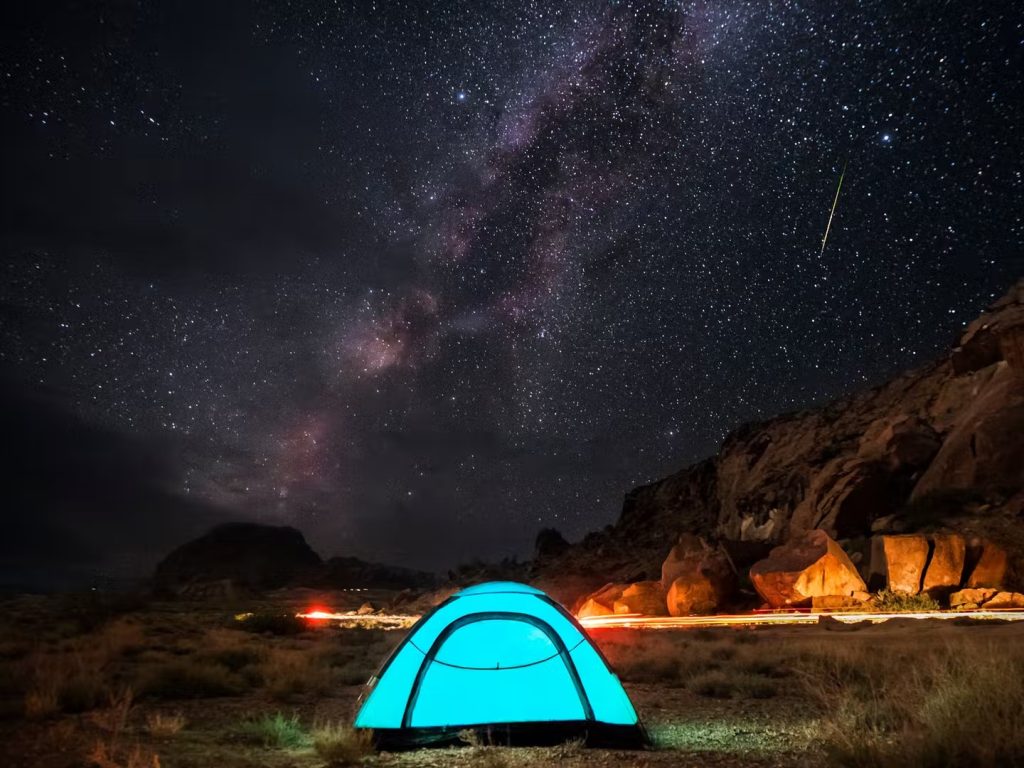 Spend a few nights in a tent and take in the pristine beauty of mother nature