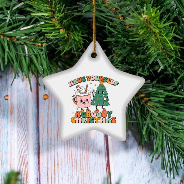 Have Yourself A Groovy Christmas Ornament