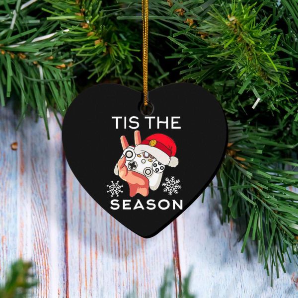 Tis The Season Santa Claus Controller Christmas Ornament