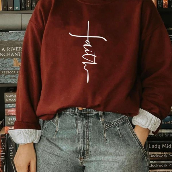 Faith Minimalist Art Sweatshirt