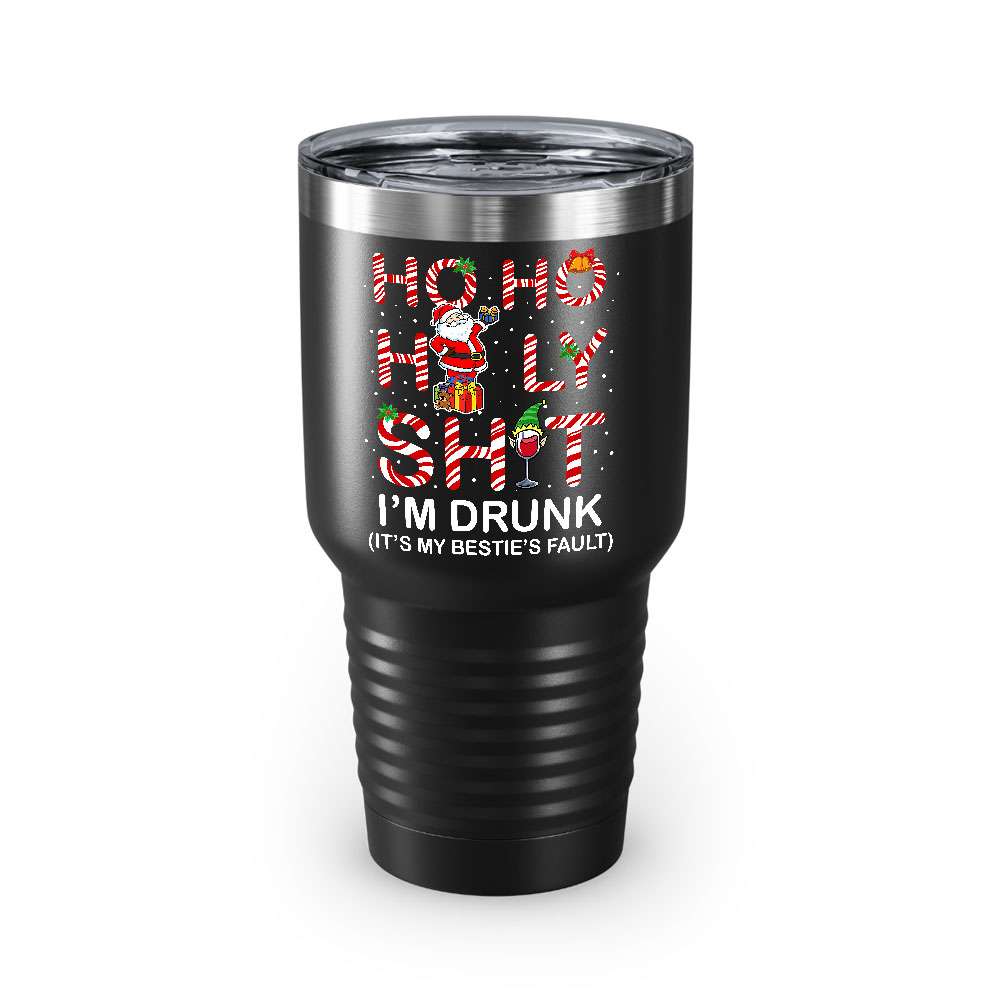 Ho Ho Holy Shit I'm Drunk Santa Wine Christmas Tumbler Ho Ho Holy Shit I'm Drunk Santa Wine Christmas Tumbler