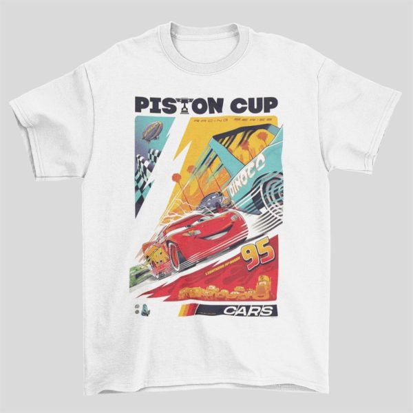 Cars Lightning Mcqueen Inspired Vintage T-Shirt