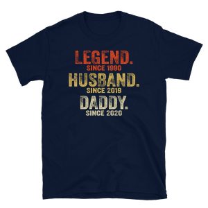 Personnalized Legend Husband Daddy Grandpa Timeline T-shirt Customized Gifts for Father’s Day