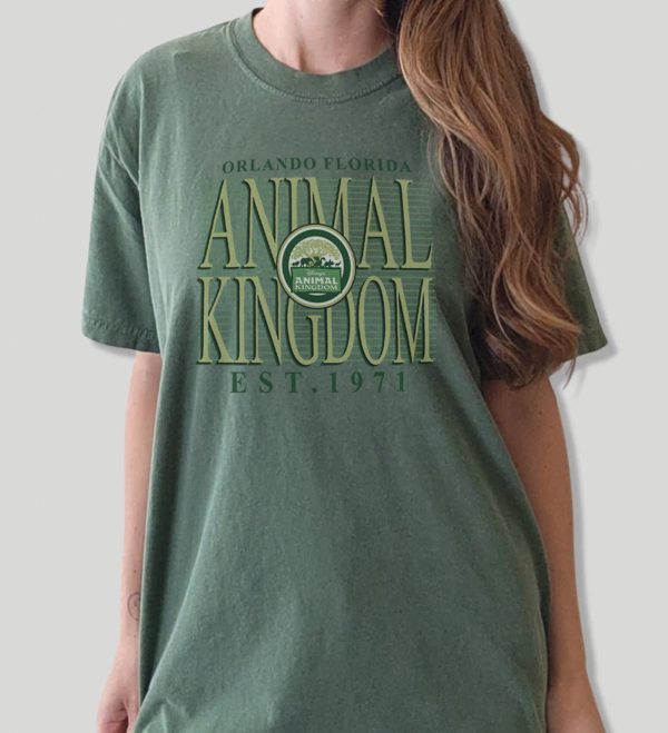 Retro Orlando Florida Animal Kingdom Est 1971 Disney Wild Shirt Vintage Safari Mode Hakuna Matata