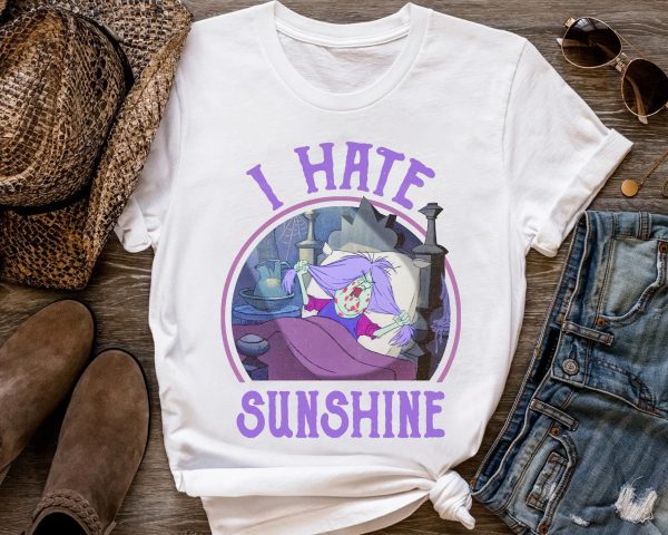 Disney Villains Mad Madam Mim I Hate Sunshine Shirt The Sword In The Stone Family Gift Tee