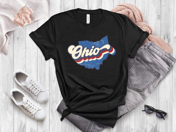 Vintage Ohio Cities Fan Shirt Ohio Pride College Student Gifts